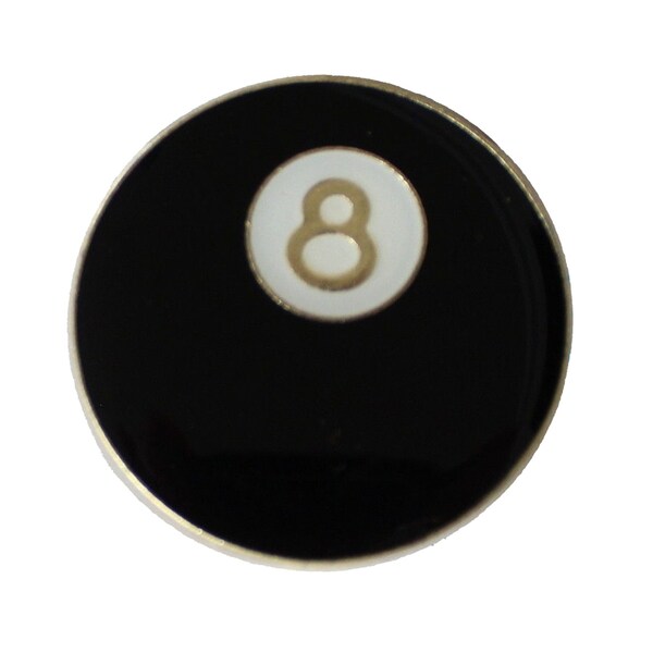 8 BALL émail cru pin badge billard pool bâton magique cocaïne junky