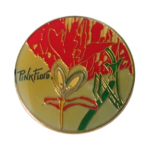 1982 PINK FLOYD The Wall licensed vintage enamel pin lapel badge gift cartoon official promo movie Gerald Scarfe pinback