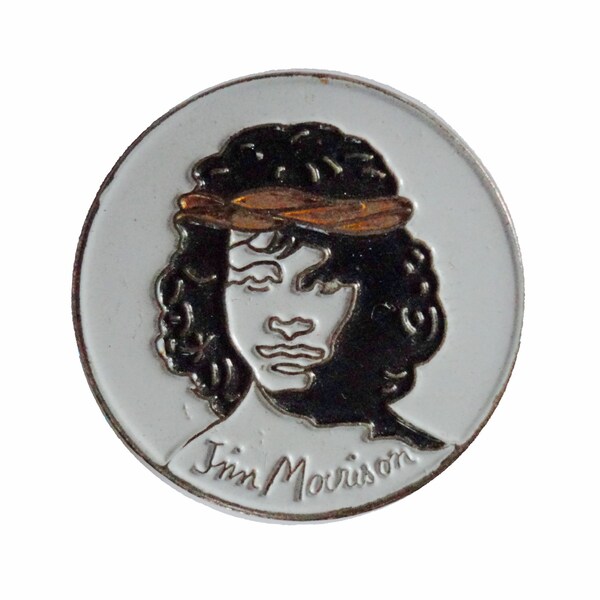 Le hippie de broche des années 60 portes JiM MoRRISON en émail