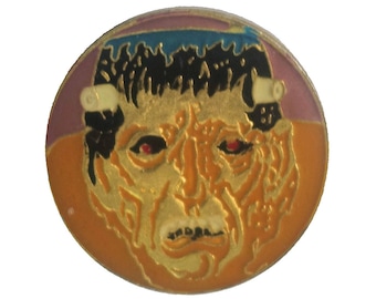 FRANKENSTEIN MONSTER vintage enamel pin lapel badge gift universal horror movie classic pinback