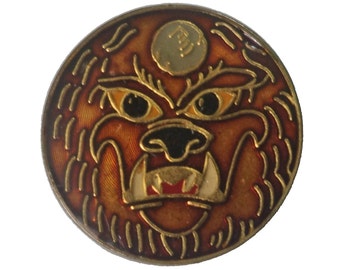 WOLFMAN vintage enamel pin lapel badge  universal Monster horror movie werewolf pinback