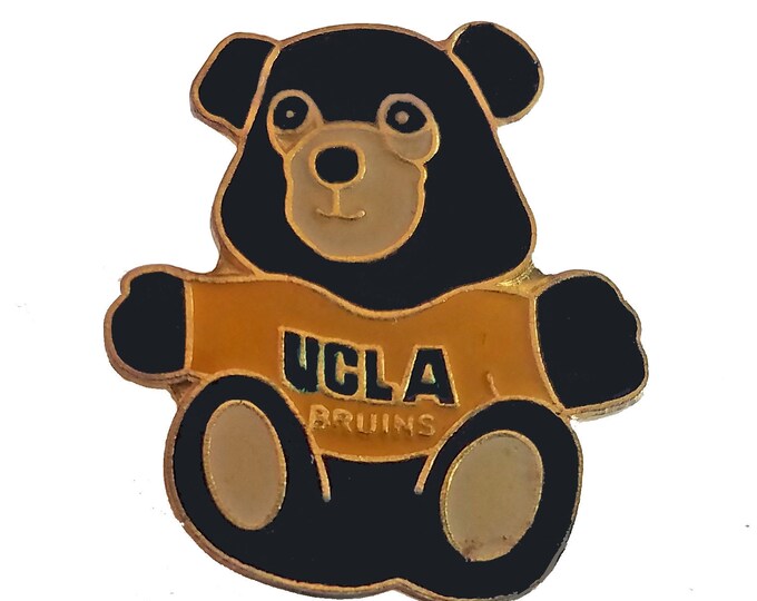 UCLA BRUINS Vintage Enamel Pin Lapel Badge Brooch Gift Bear Etsy