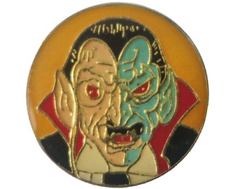 DRACULA vintage enamel pin lapel badge  universal Monster horror movie pinback