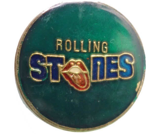 ROLLING STONES Vintage Enamel Pin Lapel Badge Brooch Gift Etsy