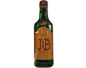 J&B Blended Scotch Whisky vintage émail épinglette badge bouteille de whisky brasserie bière pinback