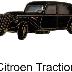 CITROEN TRACTION vintage enamel pin lapel badge back tie hat pin pinback