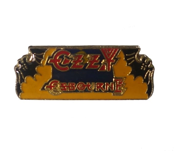 OZZY OSBOURNE BLACK SABBATH CRAZY TRAIN BIKER MUSIC ROCK ENAMEL PIN BADGE