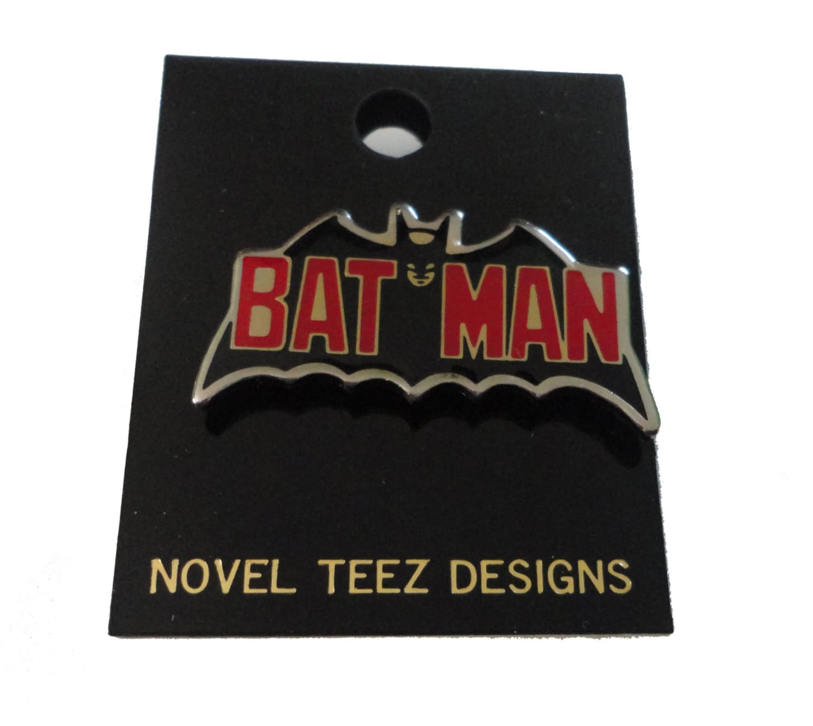 BATMAN DC Comics Emblem 1989 Vintage Enamel Pin Lapel Badge Logo NOS ...
