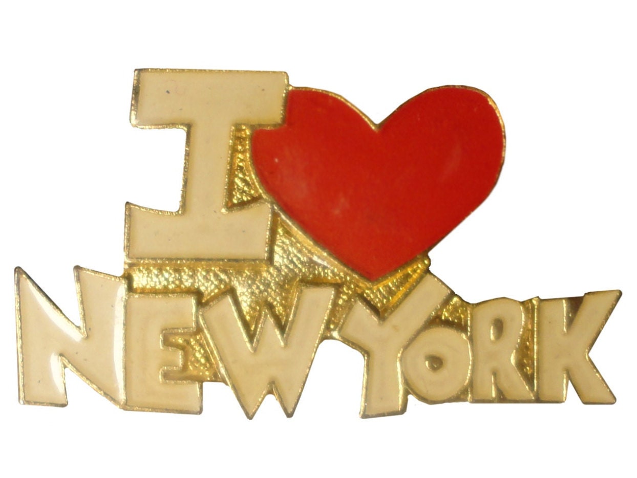 I Love NEW YORK City ヴィンテージ エナメル ピン ラペル バッジ I