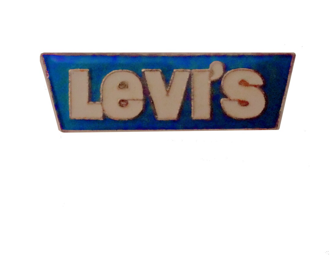 LEVI'S BLUE JEANS Logo Vintage Enamel Pin Lapel Badge Levis Denim - Etsy
