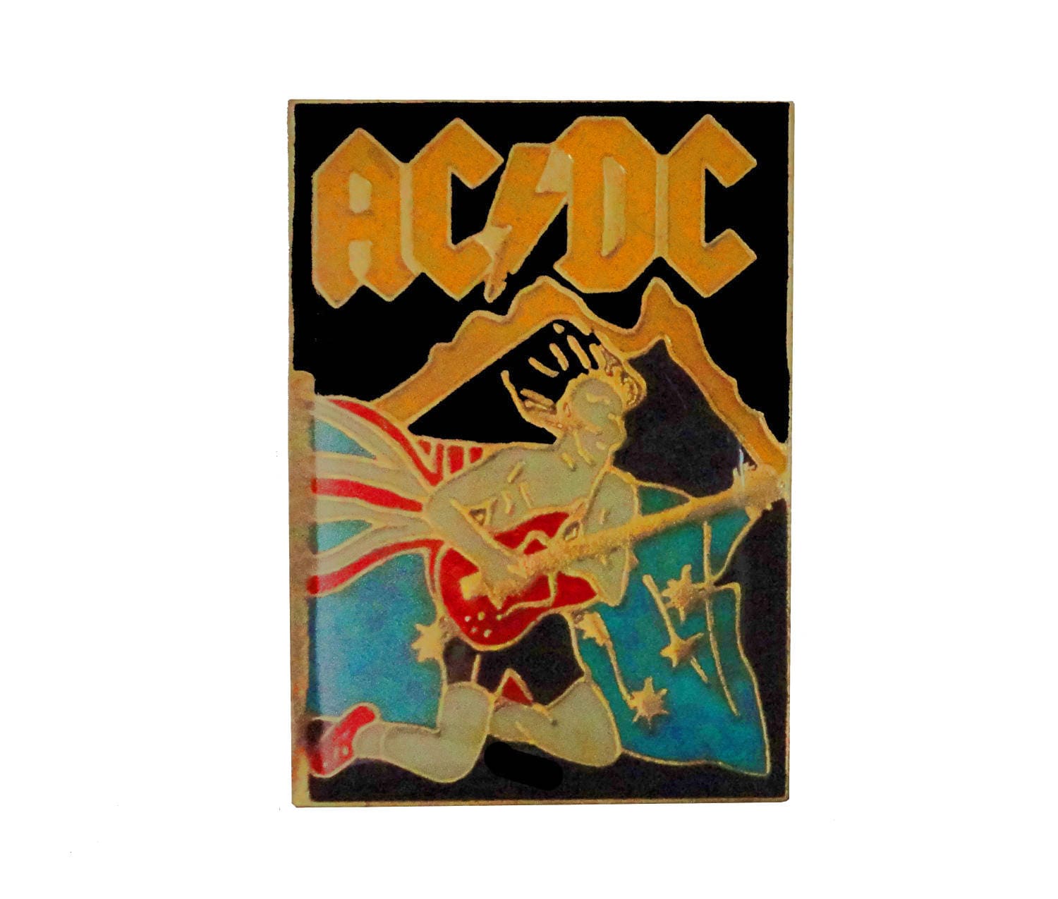 AC/DC Angus Young Heavy Metal Vintage Enamel Pin Lapel Badge Pinback - Etsy