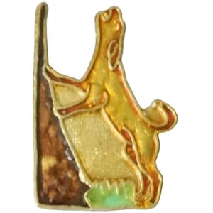 HOUND DOG vintage emaille pin revers badge jachthond pinback