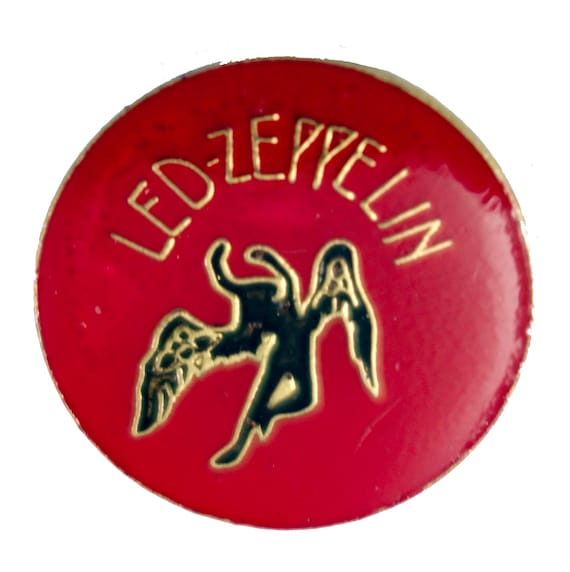 LED ZEPPELIN Swan Song Vintage Enamel Pin Button Pinback Badge - Etsy