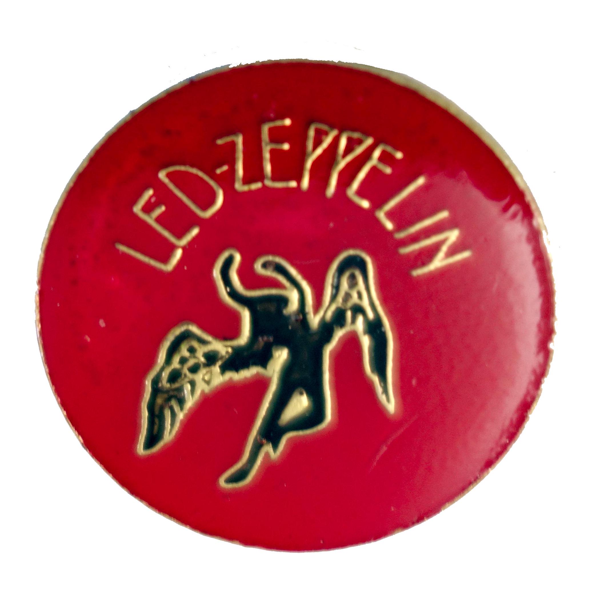 LED ZEPPELIN Swan Song Vintage Enamel Pin Button Pinback Badge - Etsy