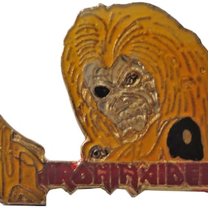 IRON MAIDEN Killers vintage enamel pin lapel badge brooch gift Eddie hatchet Heavy Metal 666 NWOBHM