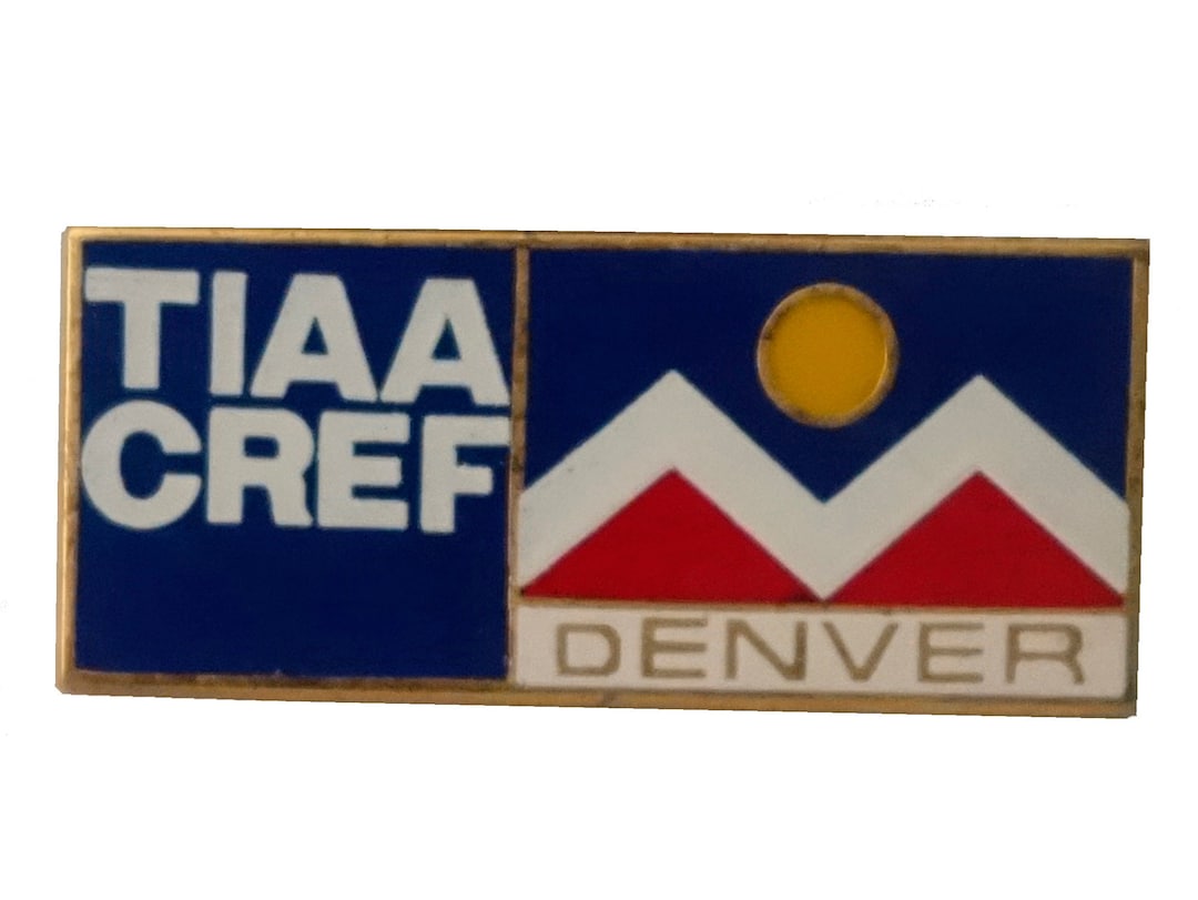 TIAA CREF Denver Colorado Vintage Enamel Pin Lapel Badge Gift CO ...
