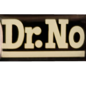 DR NO vintage enamel pin lapel badge gift James Bond 007 pinback
