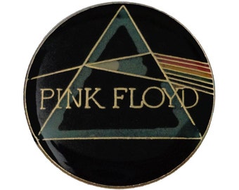 PINK FLOYD Dark Side Of The Moon vintage enamel pin lapel badge  rock band music 1982 licensed pinback