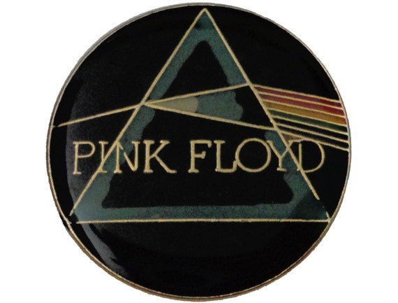 PINK FLOYD Dark Side Of The Moon vintage enamel p… - image 1