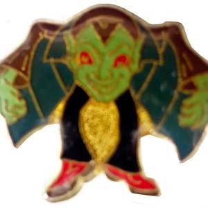 GHOST And Jack O Lantern vintage enamel pin lapel badge gift HaLLOWEEN Trick Or Treat pinback