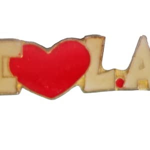 I Love LOS ANGELES CALIFÓRNIA alfinete esmaltado vintage lapela distintivo coração pinback