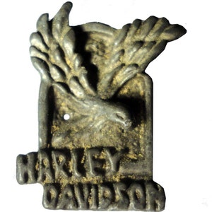 Badge HARLEY DAVIDSON 3D Eagle vintage épinglette en métal pour moto, merchandising officiel