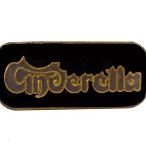 CINDERELLA vintage enamel pin button badge  heavy metal pinback