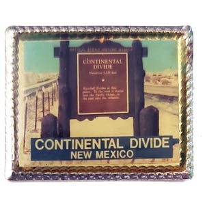 Continental Divide NEW MEXICO vintage enamel pin lapel badge gift pinback
