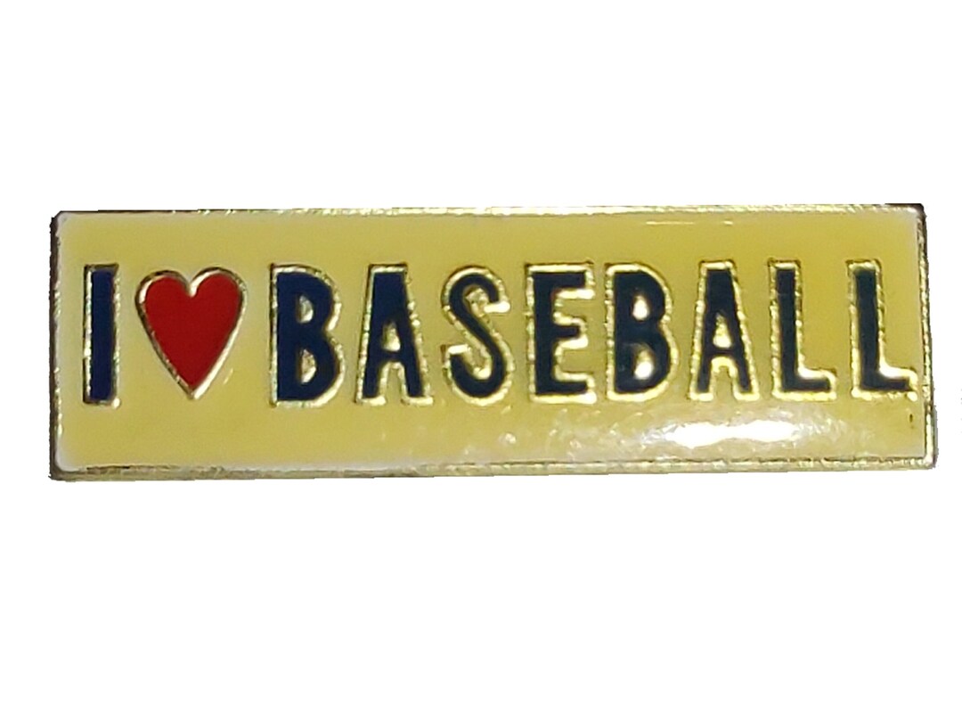 I LOVE BASEBALL Enamel Pin Badge Pinback Lapel Etsy