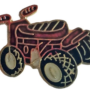 ATV MOTORBIKE vintage enamel pin lapel badge back tie hat pin pinback