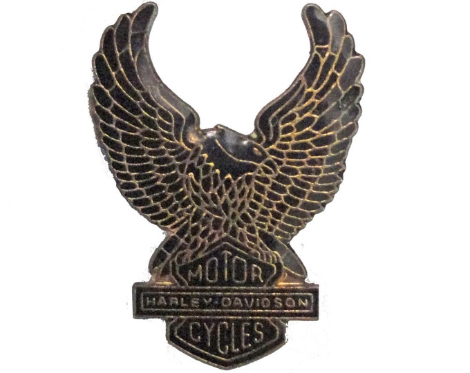 HARLEY DAVIDSON Eagle Motorcycle Metal Vintage Pin Lapel Badge Gift ...