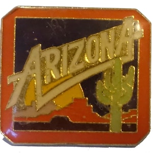 ARIZONA STATE vintage enamel pin lapel gift pinback
