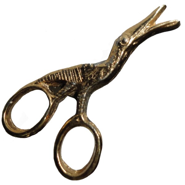 HERON ciseaux épinglette broche vintage broche badge