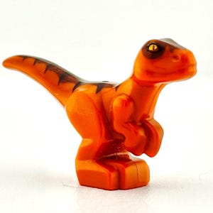 LEGO® Baby Raptor Jurassic World Park Minifigure, Brown Dinosaur, Rare LEGO Baby Dino Figure, Retired Prehistoric Animal, STEM Gift for Kids
