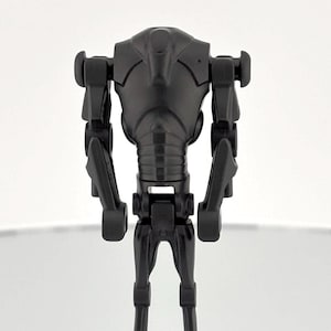 LEGO® Super Battle Droid Minifigure – Pearl Dark Gray, Narrow Head, Chest Light Indent – Star Wars The Clone Wars