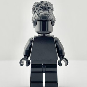 LEGO® Black Monochrome Minifigure, Rare Solid Black Minifig, LGBTQ Pride Rainbow, Custom MOC, Minimalist Build, Lego Fan Collectible Gift
