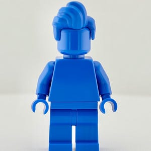 LEGO® Blue Monochrome Minifigure, Rare Solid Blue Minifig, LGBTQ Pride Rainbow, Custom MOC, Minimalist Build, Collectible Gift for Lego Fan