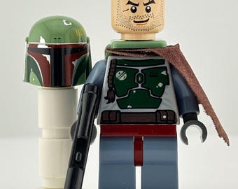 LEGO® Boba Fett Star Wars Minifigure – Mandalorian Galactic Bounty Hunter, Empire Strikes Back Figure, Jetpack & Pauldron, Retired LEGO Icon
