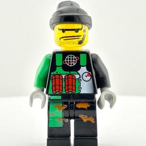 LEGO® Crunch Alpha Team Minifigure – 2001 Vintage – Retired – Adventure Team Member – Underwater Mission Specialist