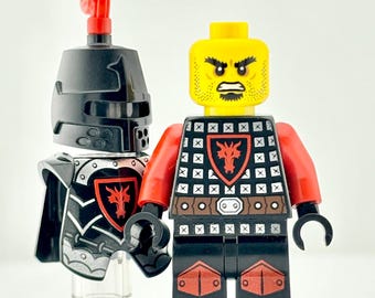 LEGO® Dragon Knight Minifigure – Dragon Armor, Closed Helmet, Red Plume – Castle Medieval Army Soldier – Retired LEGO® Knight for MOCs