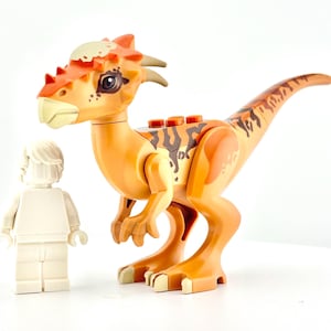 LEGO® Stygimoloch Dinosaur Figure – Retired Jurassic World Dino – LEGO® Dinosaur for Zoo MOCs, Jungle Dioramas, STEM Displays, Jurassic Park