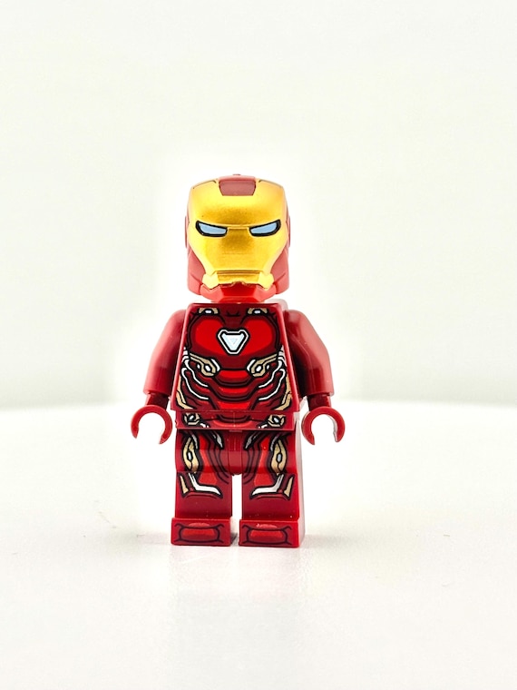 LEGO® Iron Man Mark 50 Minifigure, Marvel Avengers Infinity War Hero,  Nanotech Bleeding Edge Armor, Tony Stark Suit, LEGO Super Heroes