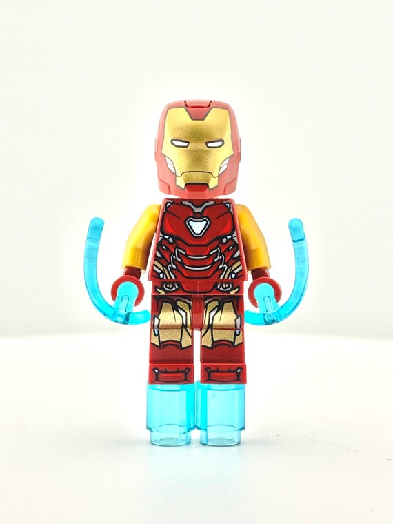 LEGO® Iron Man Mark 85 Minifigure – Marvel Infinity Saga Hero – Large  Helmet Visor, Thick Red Torso Markings – Tony Stark Final Armor