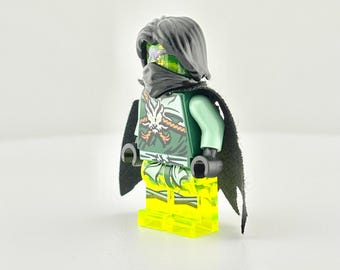 LEGO® Morro Ninjago Minifigure – Possession Ghost Ninja with Tattered Cape  – Villain – Retired Master of Wind – Haunted Cape Ninjago Minifig
