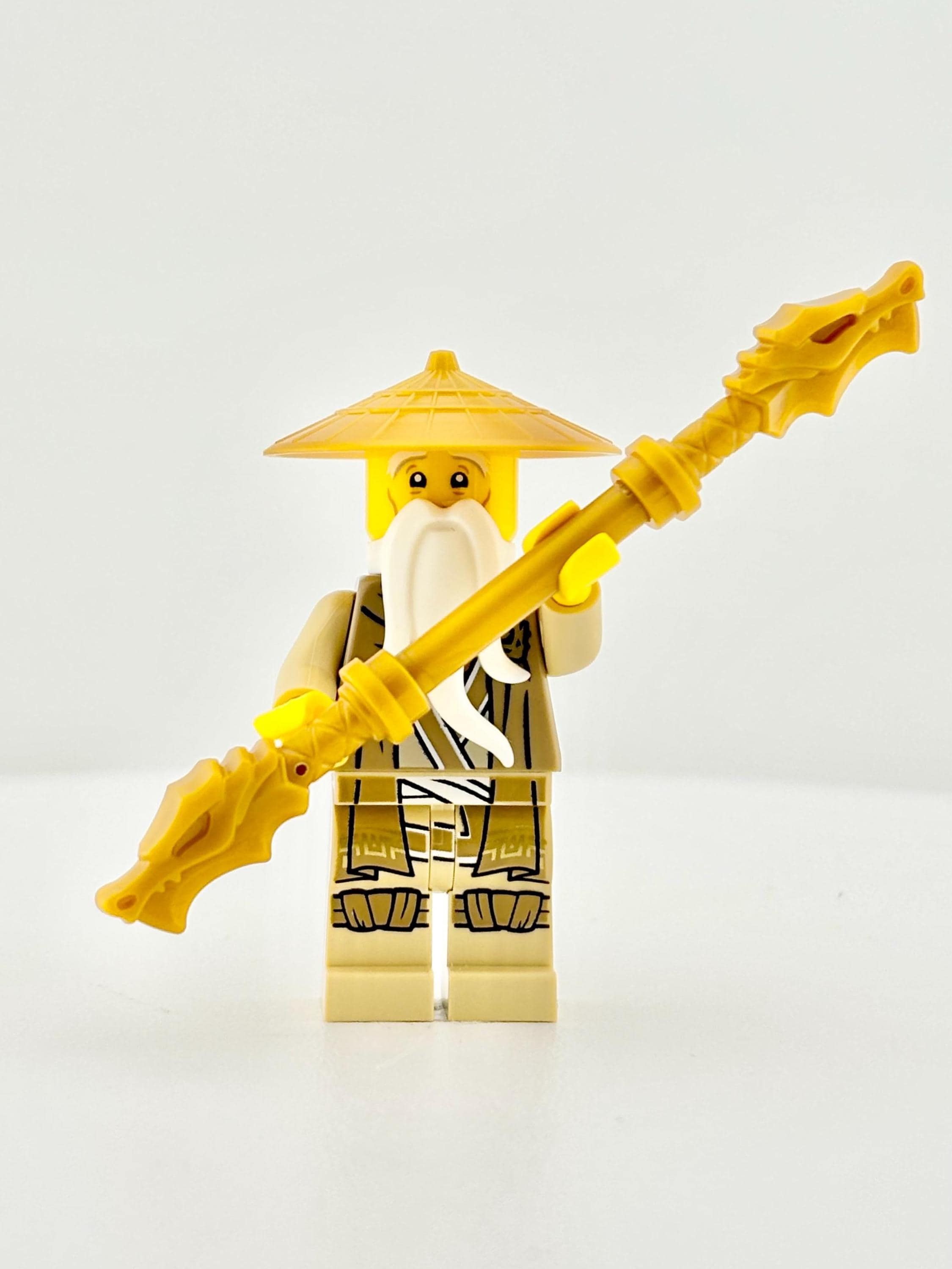 うい LEGO® Wu Sensei Minifigure – Ninjago Dragons Rising, White Robes