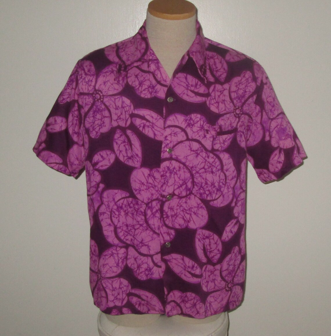 Vintage 1960s Purple Hawaiian Shirt Waikiki-wear by - Etsy