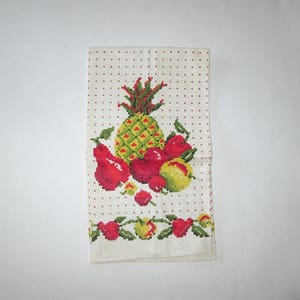 Vintage Fruit Pineapple Linen Tea Towel By Parisian Prints image 3