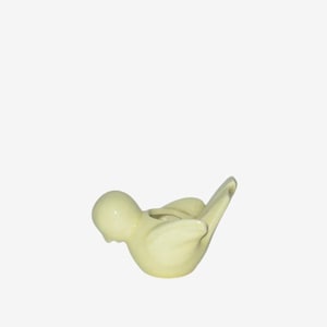Vintage Yellow Ceramic Bird Planter