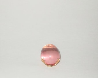 Vintage Pink Lucite Hair Clip - Pretty!