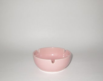 Vintage Pink Round Ashtray - Small